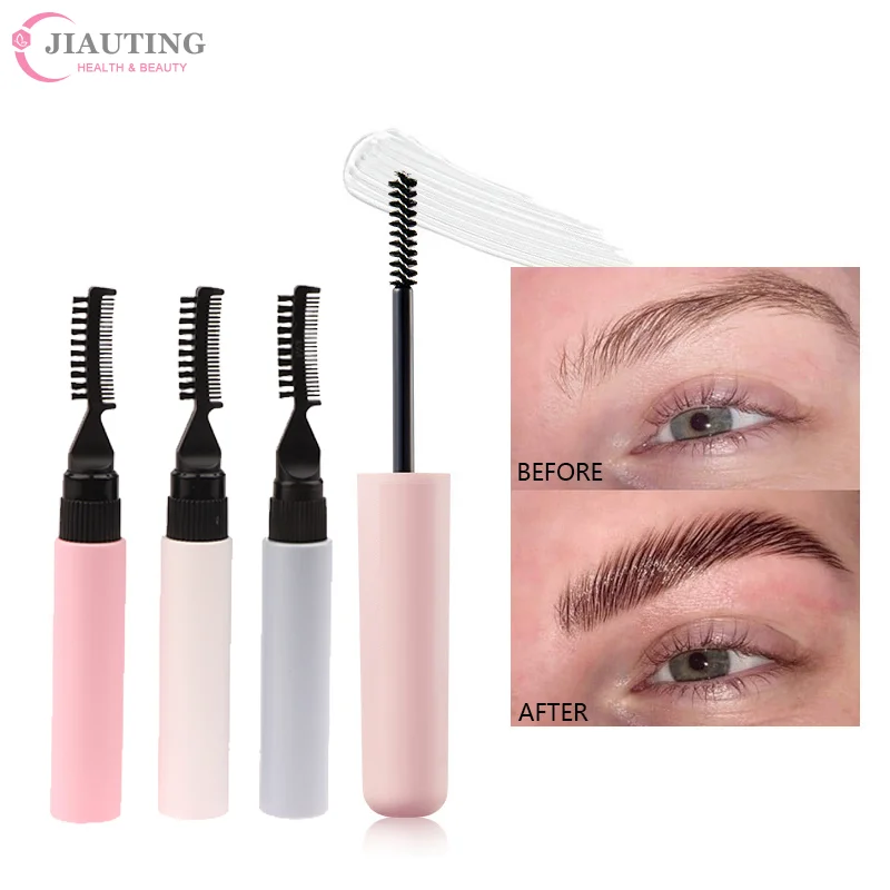 10ml Dual Brush Head Empty Mascara Tube DIY Refillable Eyebrow Gel Bottle Eyelash Elongation Cosmetics Containers Packaging