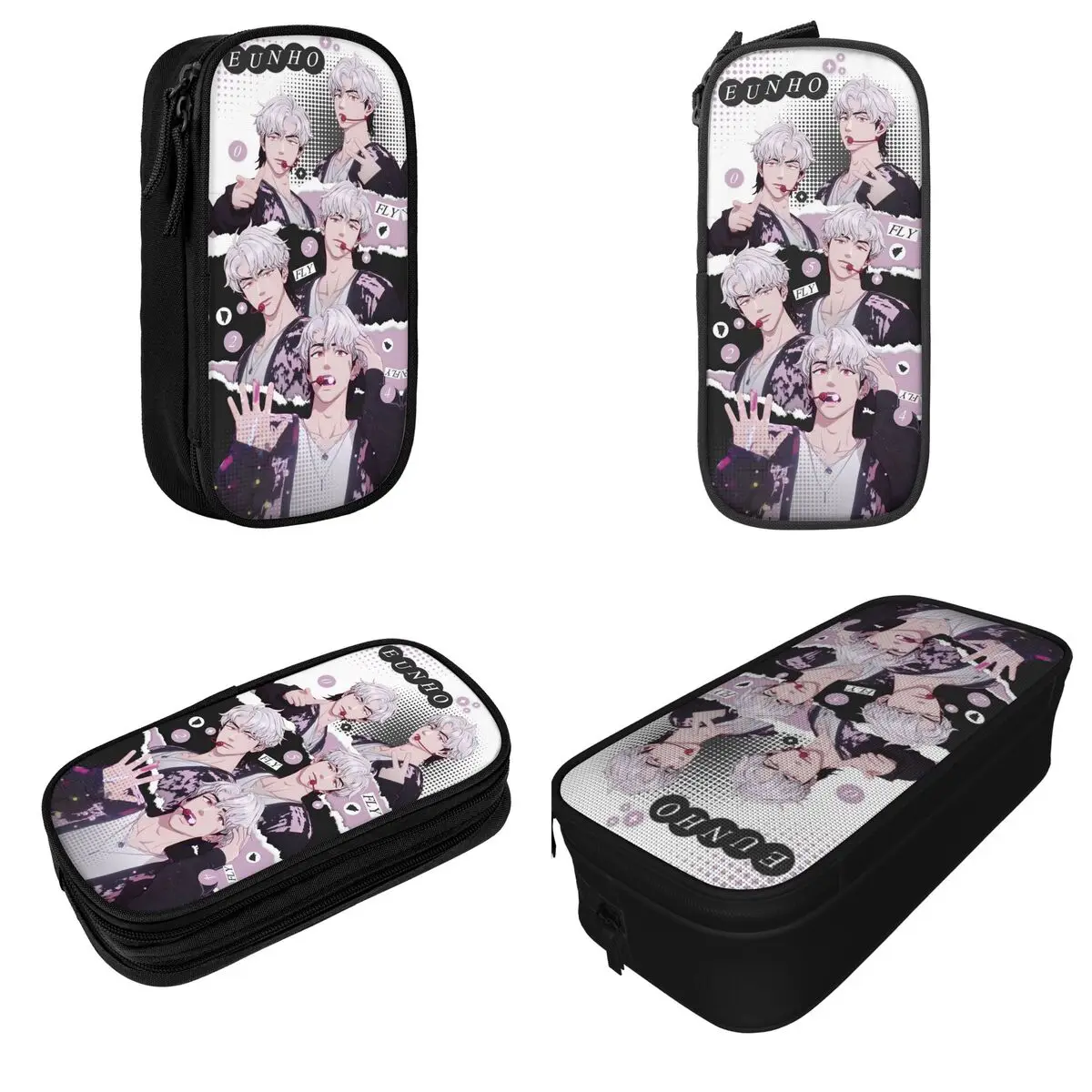 New Kpop Noah Bamby Yejun Eunho Hamin Pencil Cases PLAVE Pencil Box Pen Holder for Girl Boy Big Capacity Bags School Supplies