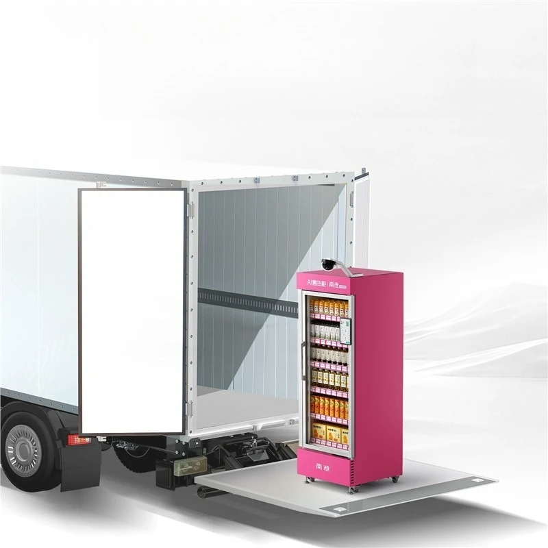 Vending machine Open door unmanned automatic single door vending machine Beverage snack intelligent commercial