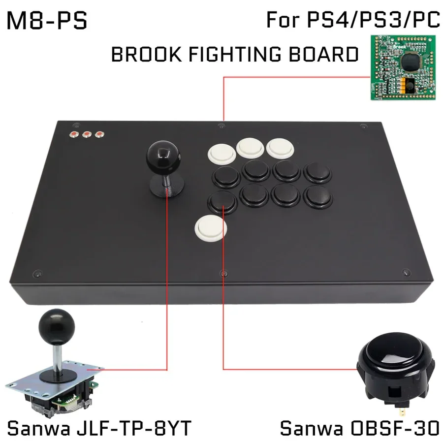 FightBox M1/M3/M7/M8/M9 すべてのボタンヒットボックススタイル