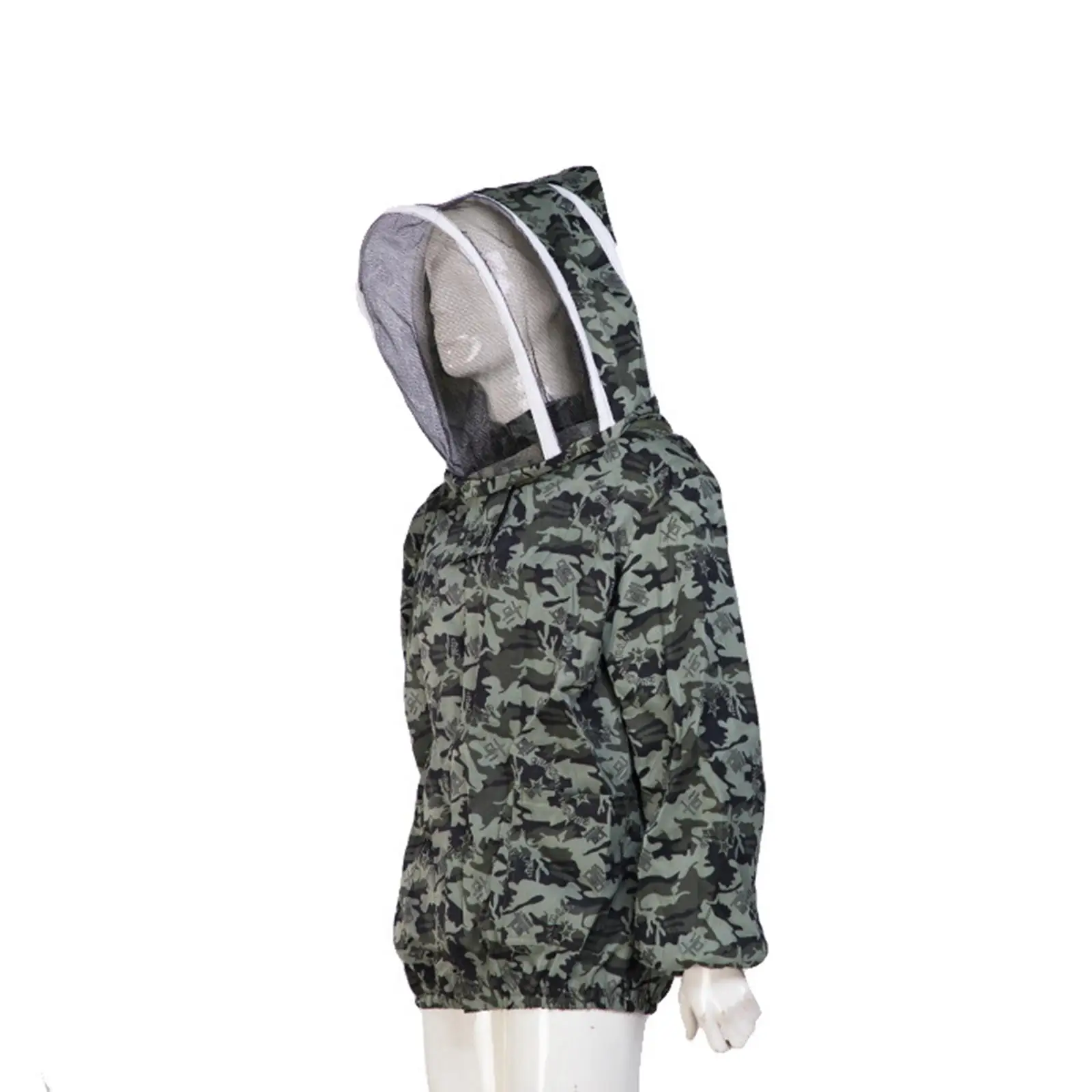 Beekeeping Jacket with Fencing Veils Ventilated Jacket Hat Equip Suit Breathable Premium Beekeeper Suit Farm Smock Suit