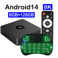 2025 Q1 TV Box Android 14 Bluetooth 5.4 8K Ultra Allwinner H313 5G Wifi 8GB128GB Streaming Media Player Voice Fast Smart TV Box
