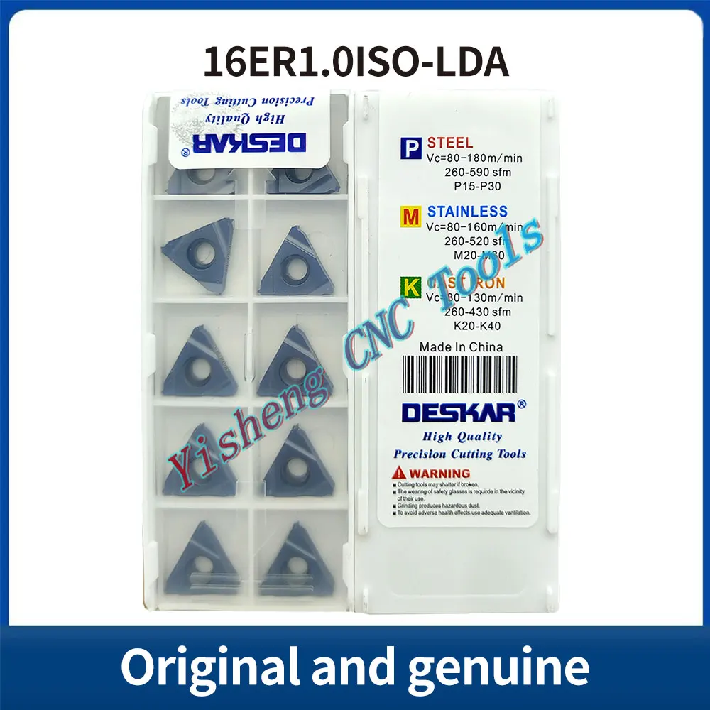 DESKAR 16ER0.5ISO 16ER0.75ISO 16ER1.0ISO 16ER1.25ISO 16ER1.5ISO 16ER1.75ISO 16ER2.0ISO 16ER2.5ISO LF6118 LDA LDC K15