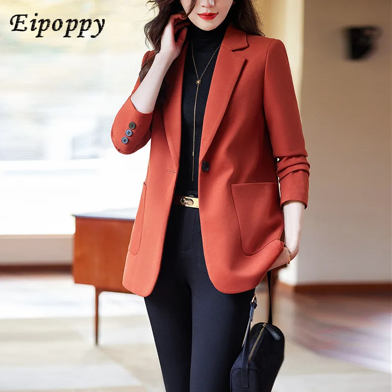 

Small Suit Jacket Women's Long Sleeve Spring and Autumn Leisure Loose Suit Jacket