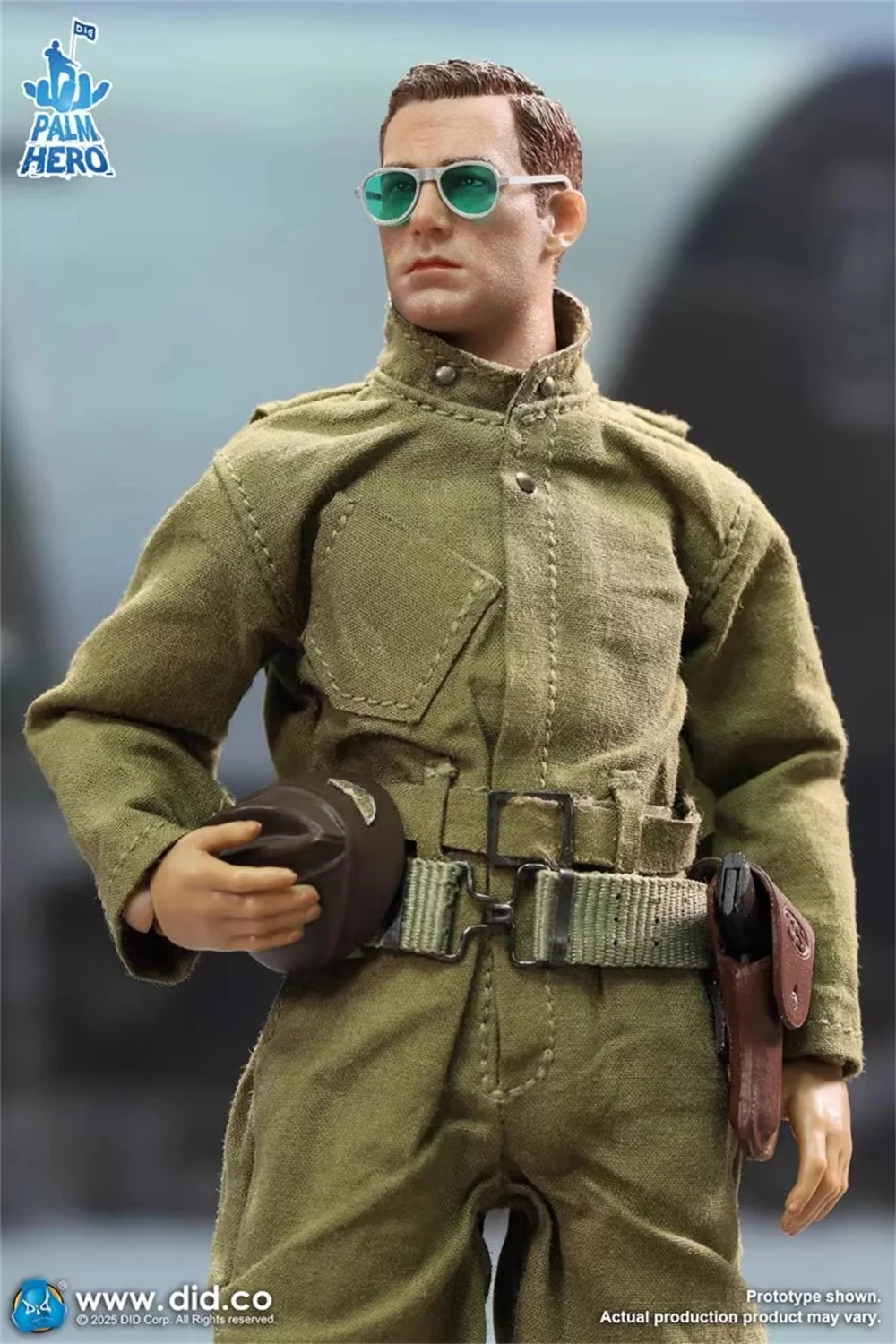 1/12 DID XA80032 Palm Pocket Series WWII US. Piolet Soldier Doll General About 6\