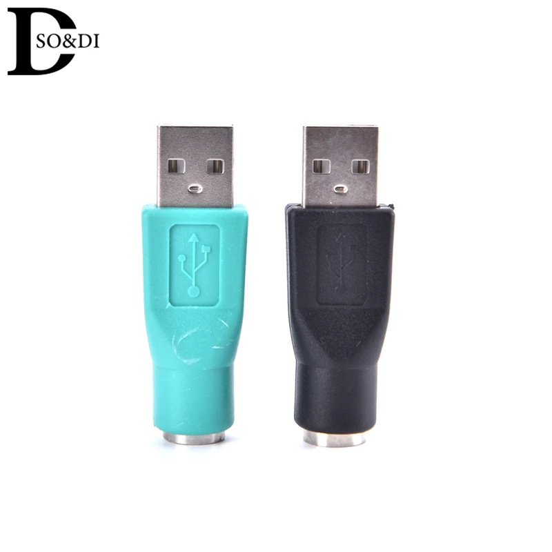 USB-Stecker auf PS/2 Buchse Adapter Konverter Anschluss für Computer PC Notebook für Sony Playstation2 PS2 Tastatur Maus Mäuse