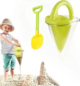 

Spilling Funnel Sand, Spilling Funnel Beach Toys, Sand and Water Spilling Funnel, Sand Castle Building Kit for Adults