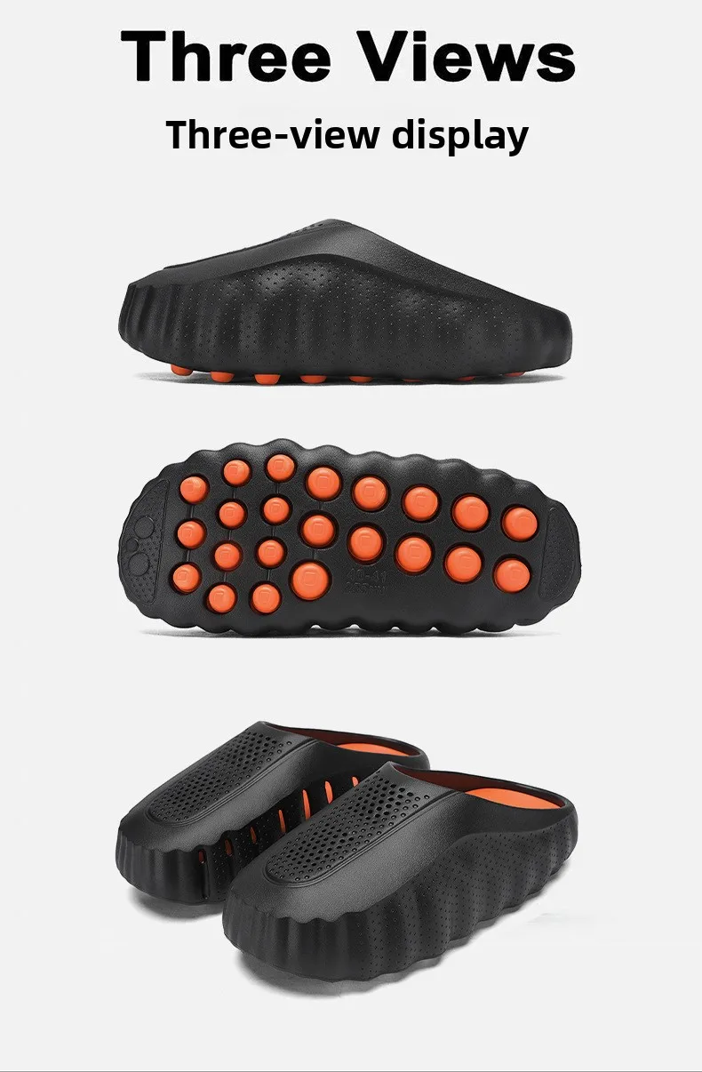 2026 Beliebte Baotou-Sandalen für Damen und Herren im Sommer, Dickbesohlte Massagepartikel, Sport-Lochschuhe, Outdoor-Strandsandalen – Detail 14