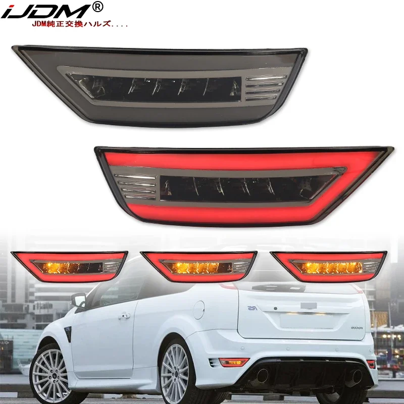 Bumper Reflector Lamps for Ford Focus Ecosport Kuga Escape Rear Fog/Running Lights & Brake Lights Turn Signal Reversing light
