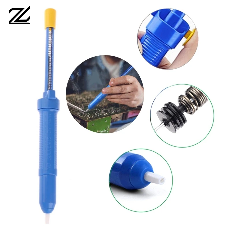 

Blue Anti-Skid Desoldering Pump Super Big Powerful Plastic Electronic Welding Solder Suction Sucker Vacuum Tin