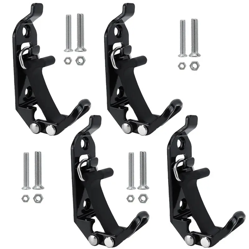 PHFU-Off-Road Overlanding Accessories Wall Mount Shovel Mount Kit 4Pack Heavy Duty Metal Rubber Quick Release Clamp