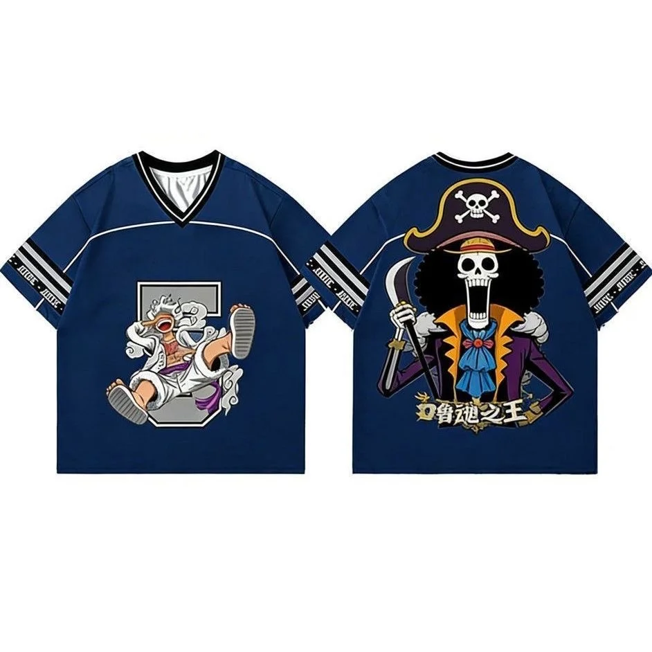 2026 Neues Sommer-T-Shirt mit Japanischem Anime-Motiv One Piece Zoro Luffy, 3D-Schnelltrocknend, Übergröße für Herren, Geschenk für die Familie – Detail 6