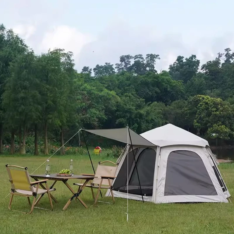 

Hexagonal Windbreaker Camping Tent Survival Light-Weight Camping Tent Sunshade Backpacking Tenda Ao Ar Livre Outdoor Gear