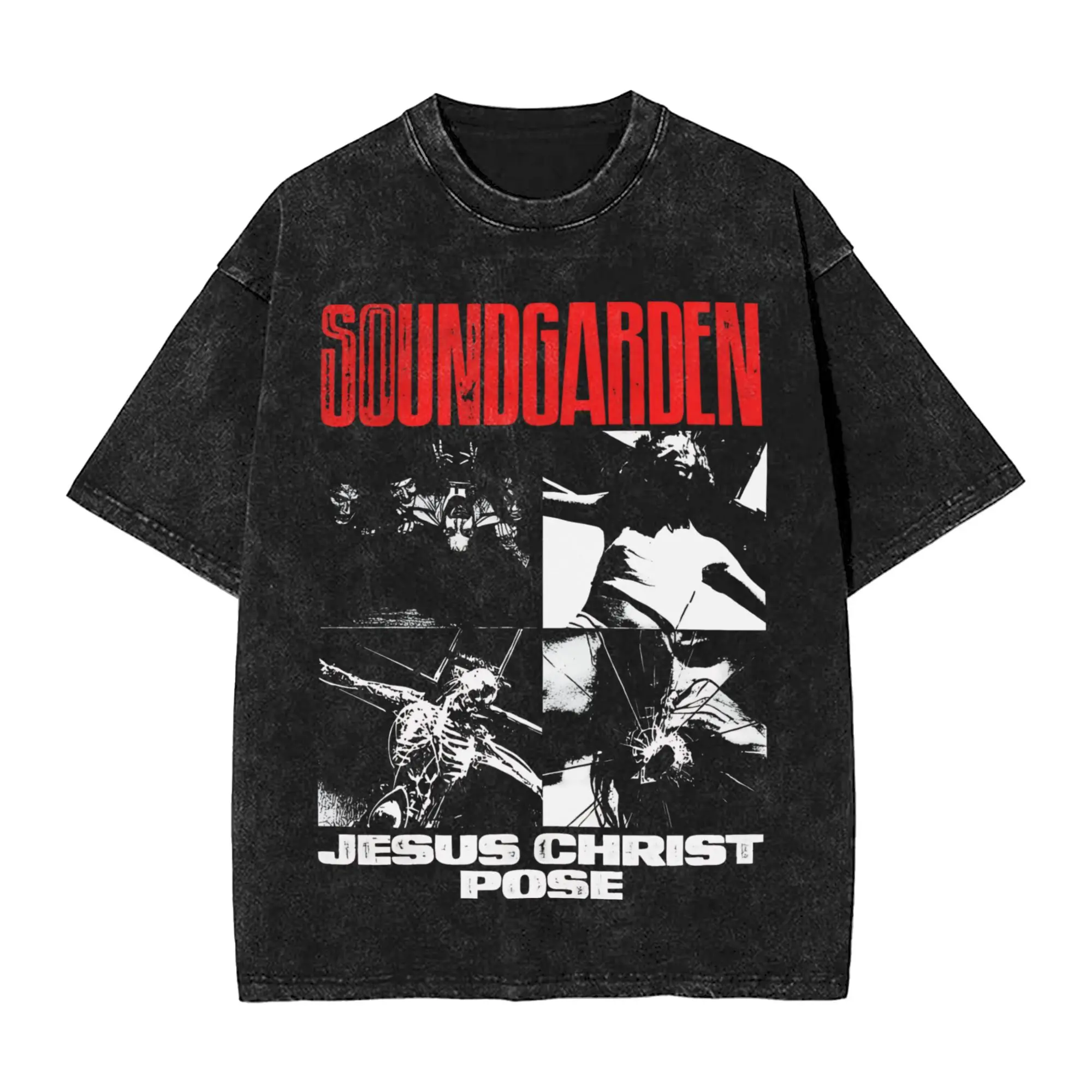 

Рубашка в стиле Харадзюку Soundgarden Sound Garden Band, наряд, новинка, футболки, уличная одежда больших размеров, футболка из 100% хлопка с принтом
