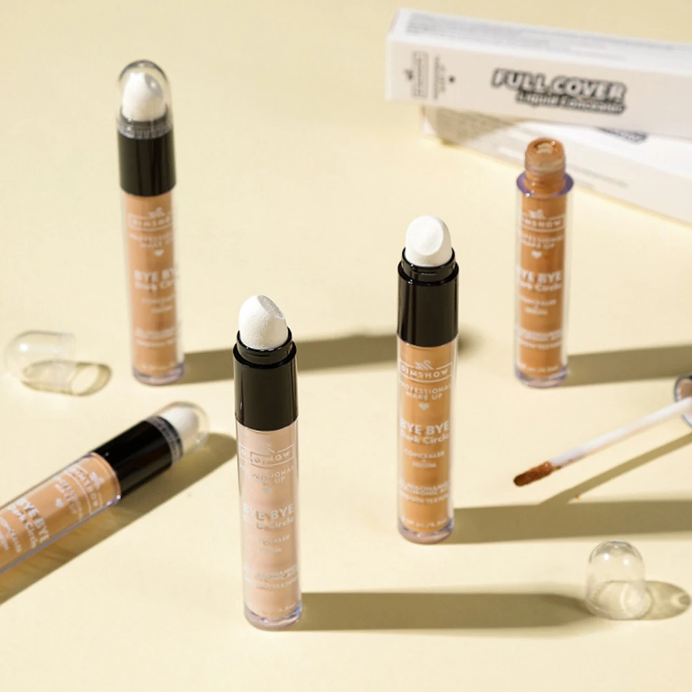 كونسيلر متعدد الاستخدام 4.5 مل، خافي عيوب تحت العين مع رأس إسفنجي تغطية كاملة مقاومة للتجاعيد للهالات السوداء والعيوب