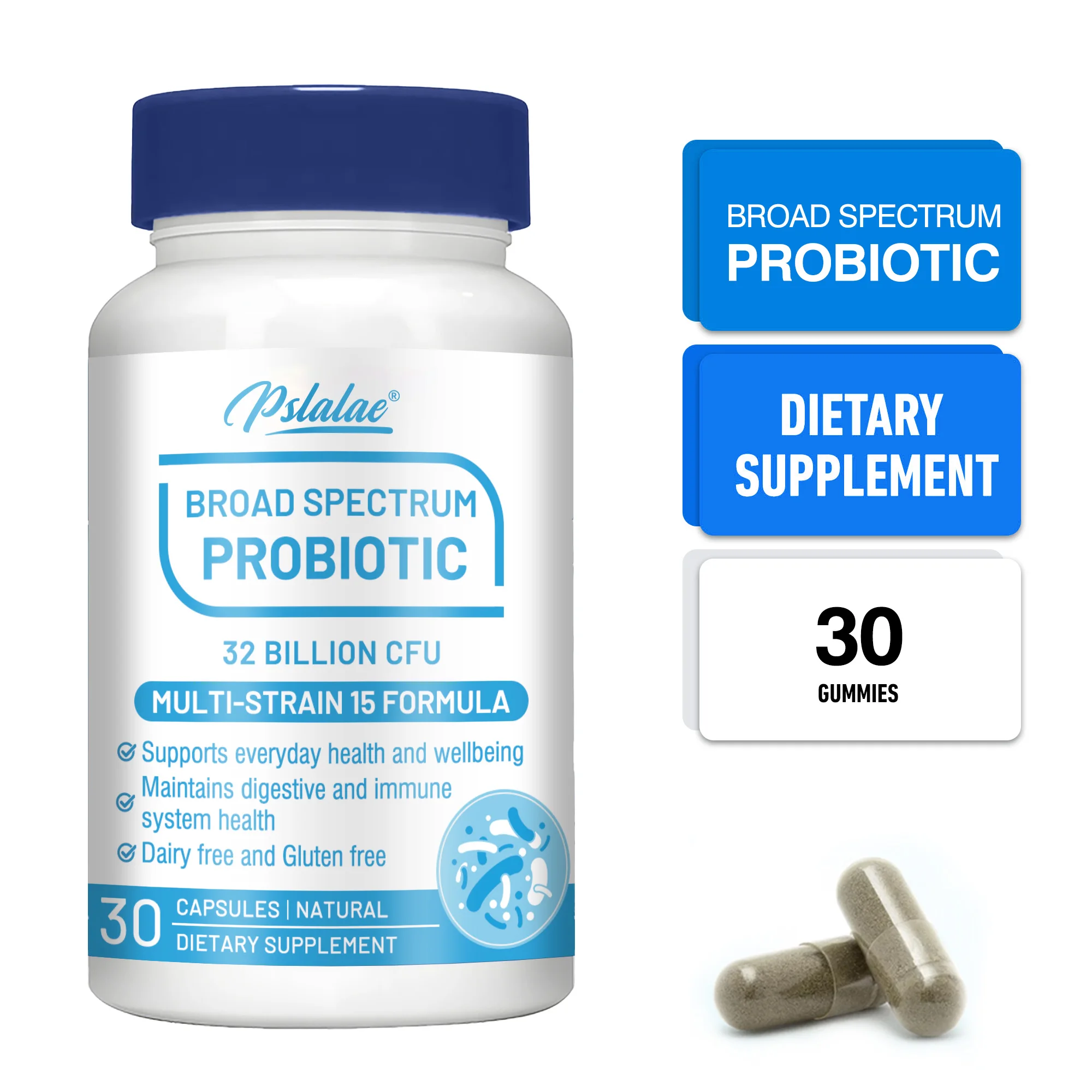 

Пробиотики широкого спектра — повышение иммунитета, балансы Gut Bacteria, способствует здоровью желоба и пищеварительной терапии, метаболизму