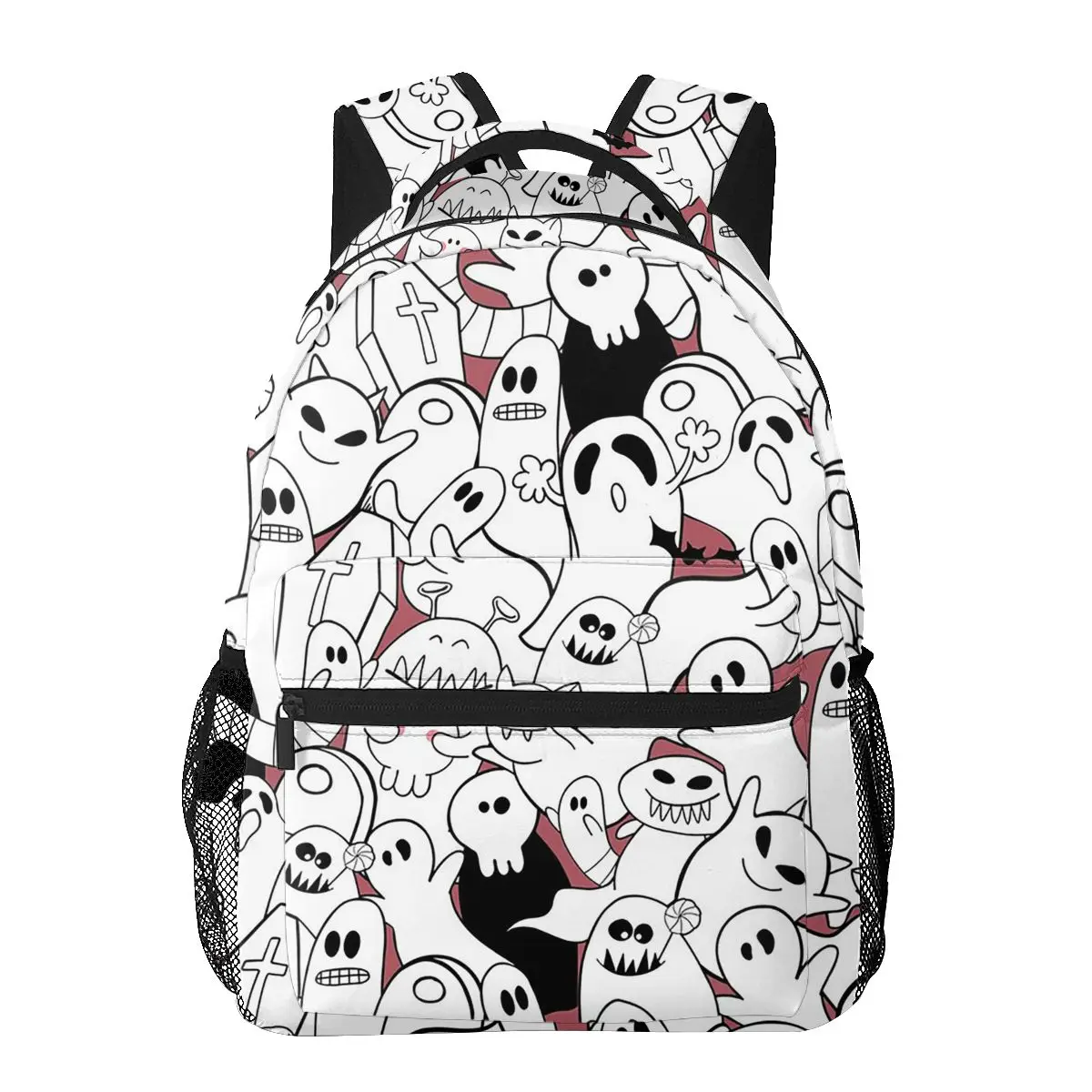 Mochilas de Halloween para niños y niñas, morral escolar de dibujos animados, fantasma, miedo, calabaza, bolso de hombro