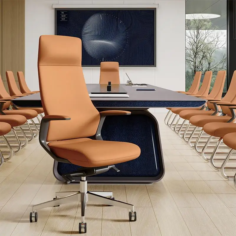 

Modern Orange Office Chair Wheels Armrest Nordic Portable Design Gaming Chairs Ergonomic Swivel Silla De Escritorio Home Office