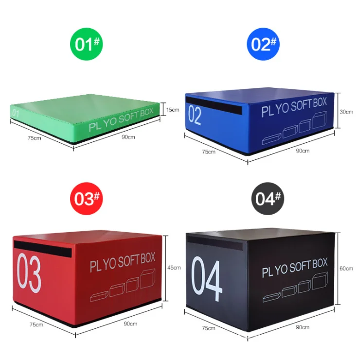 Factory High Quality Jumping Box Vaulting Horse Play Fitness Exercise Equipment PVC EVA Sponge