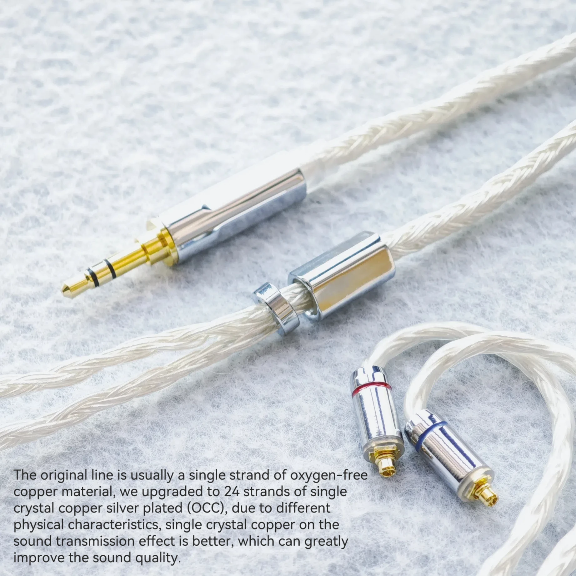 FiiO Cable FH9 FD3 Pro FD7 FH5s FD5 FA1 24 Core Earphones Silver Plated Upgrade OCC 4.4mm Balance 2.5 with MIC