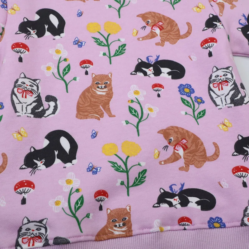 

Spring New Girls' Pullover Sweatshirt Cartoon Print Girls' Sweatshirt One Piece Dropshipping