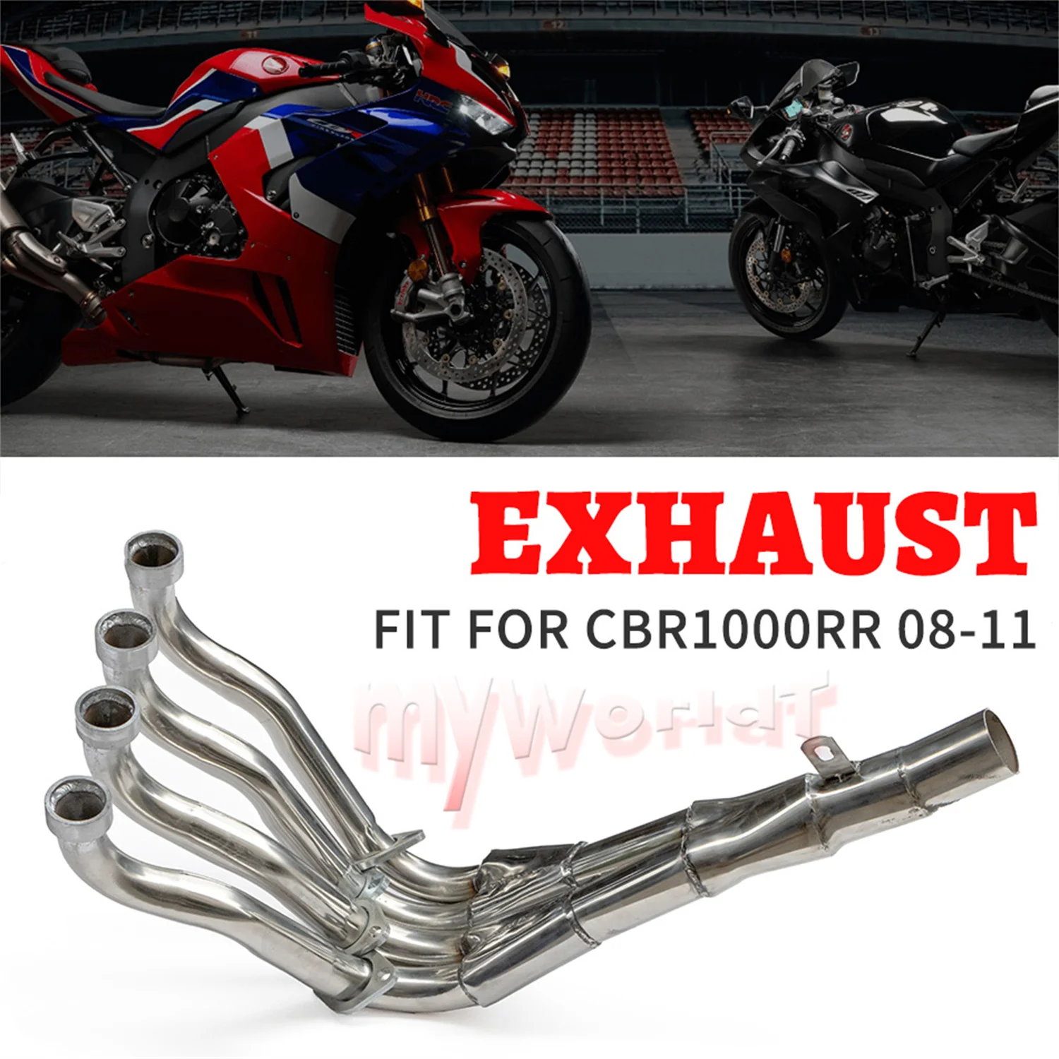 Fit For Honda CBR1000RR 2008 - 2016 Motorcycle Front Exhaust Tube Pipe CBR 1000 RR 2010 2011 2012 2013 2014 2015