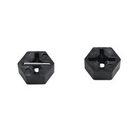ODIES-12Pcs Rubber Wheel Tire Tyre With Hex Nut For Wltoys 144001 144010 124016 124017 124018 124019 RC Car Upgrade Parts,1