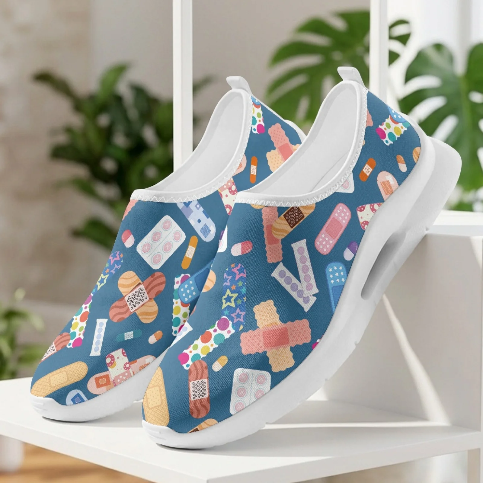 XIXIRIMIDO Women's Slip-on Wide-toed Shoe Nurse Shoes Men's Sneakers and Casual Shoes Zapatillas de Mujer Soft Sport Healthcare view 2