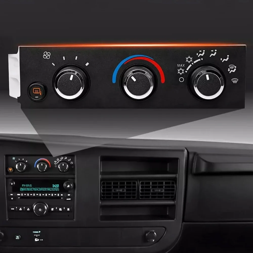 A/C Heater Climate Control Switch Panel 84793088 For GMC Savana Chevrolet Express Cargo Pasajeros 1500 2500 3500 4500 2008-2023