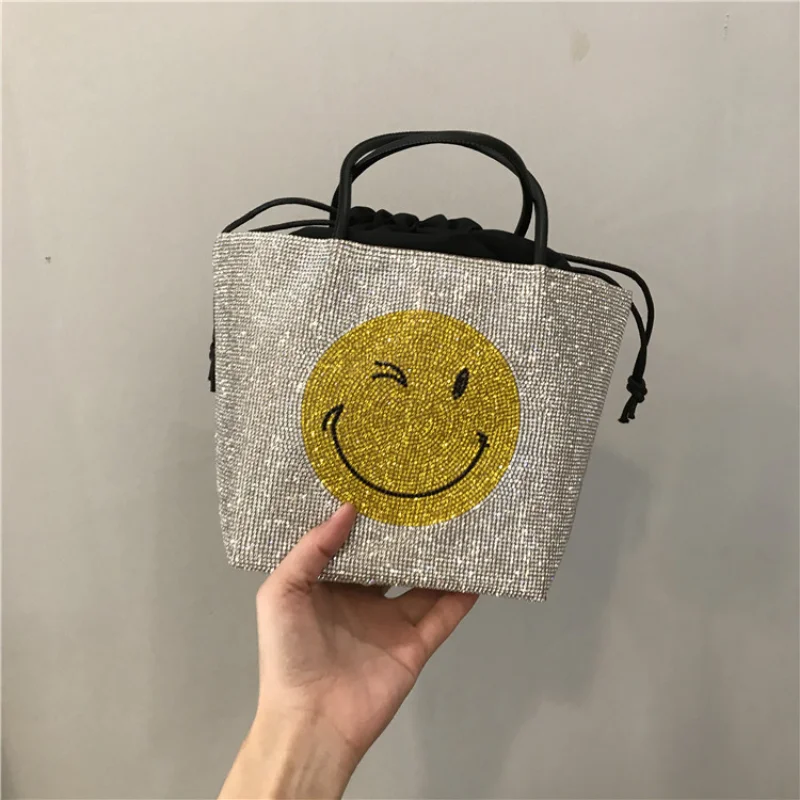 Rhinestone Shiny Party Bag Ladies Handbag Elegant High Quality Pouch Phone Lipstick Nightclub Crossbody Messenger Purses Tote