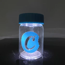 1PC Magnifier Glass Jar with LED Storage Bottle  Light-Up Air Tight Magnifying Viewing Multi-Use Container