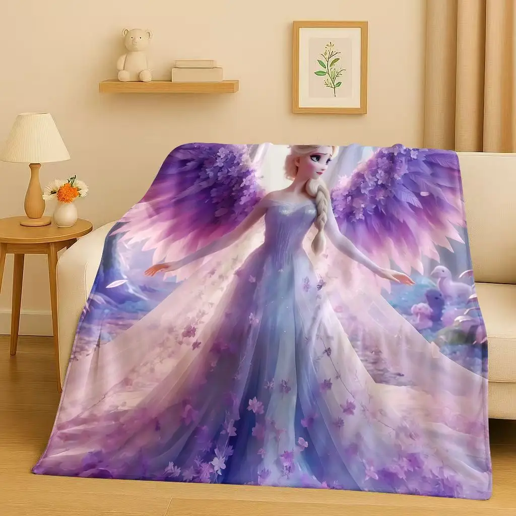 2026 New Sanrio Frozen Anna Elsa Cartoon Christmas Gift Flannel Blanket,Ultra Soft Plush Throw for Home Bedroom Bed Sofa Kids #4