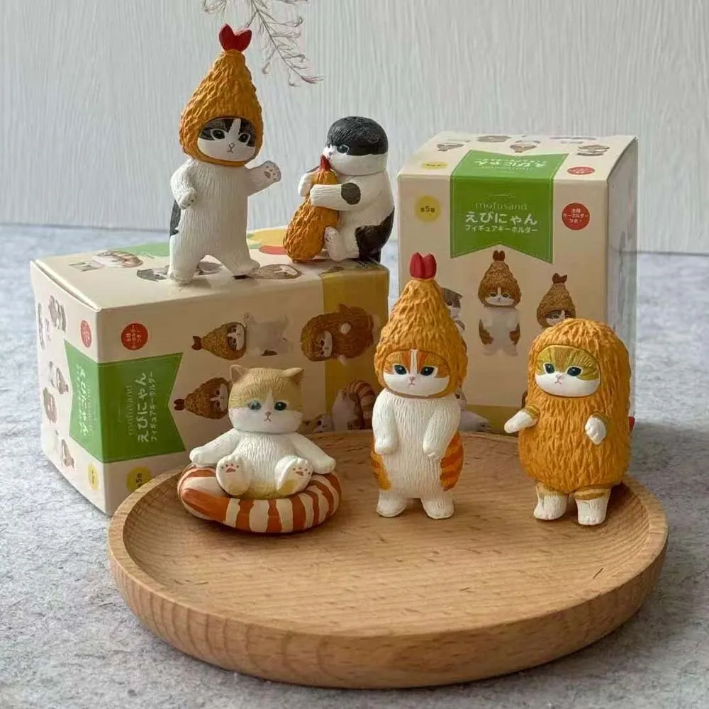 Mofusand Fried Shrimp Cat Blind Box Gift Cute Toys Pendant Girl's Gift Birthday Present Collectable Figurines Garage Kit - Image 3