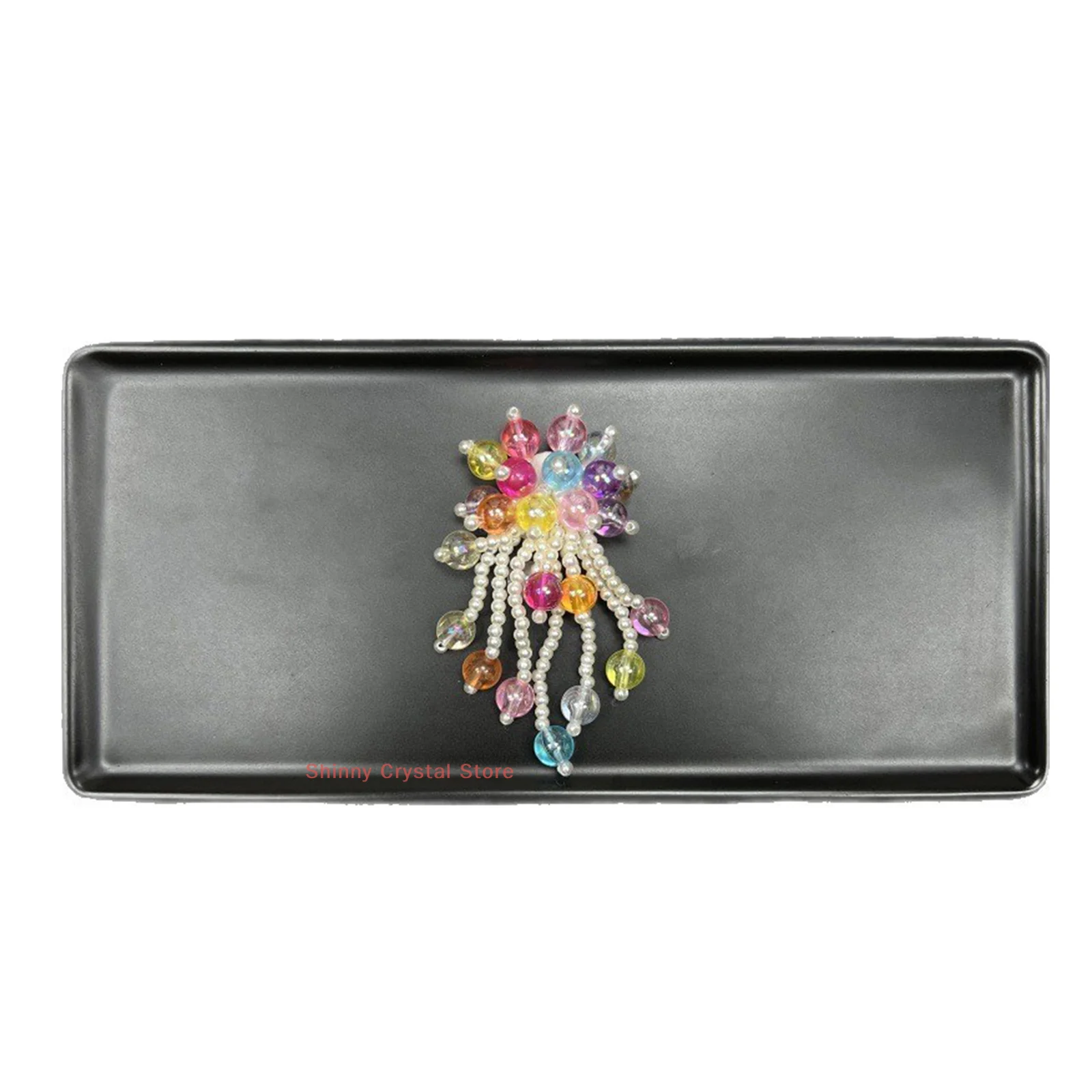 أبازيم زخرفية عصرية مصنوعة يدويًا على شكل زهرة للأحذية الرياضية المصنوعة من الجيلي المطرز