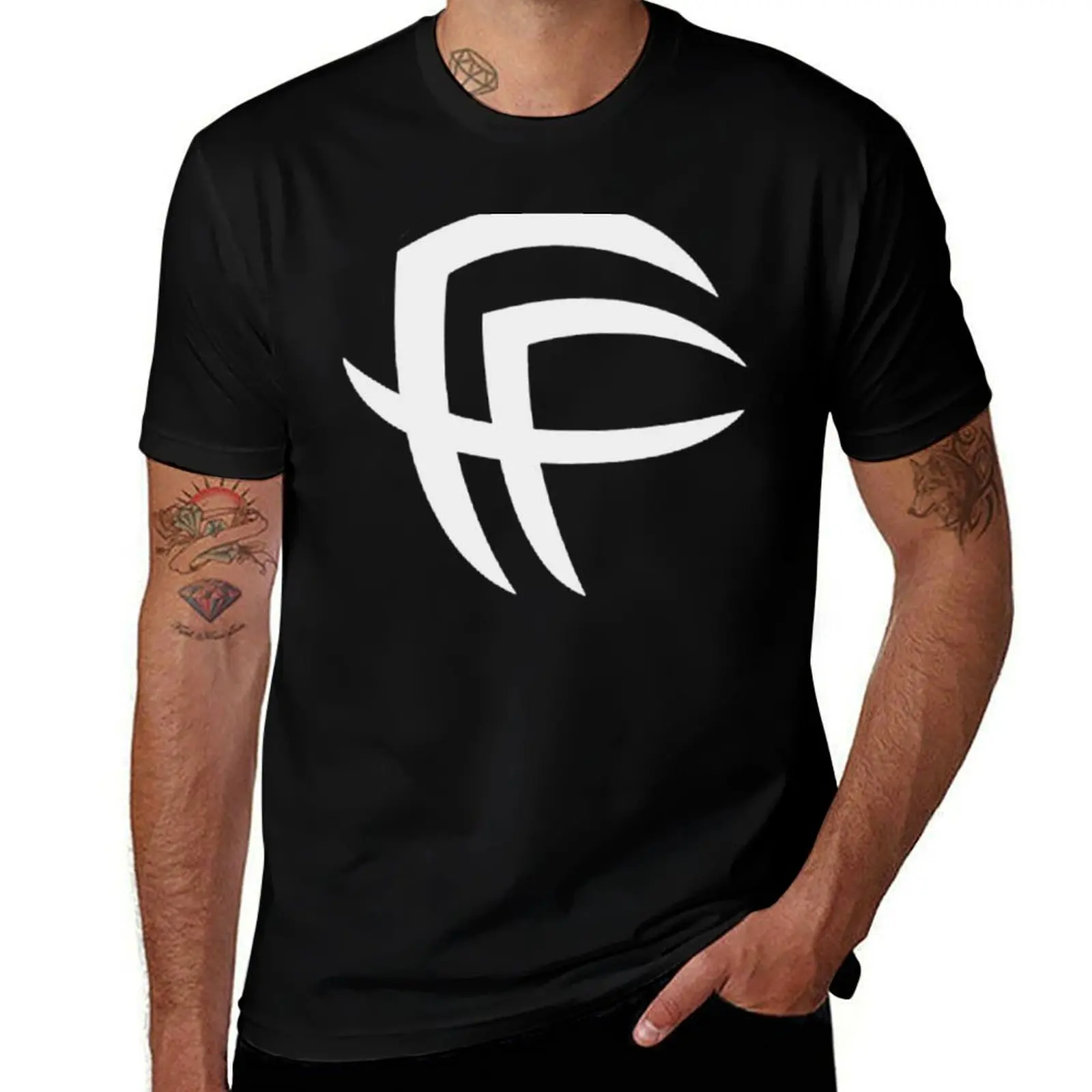 Fear Factory FF (Transparent) White T-Shirt Daily Work Short Sleeve Top T-Shirt