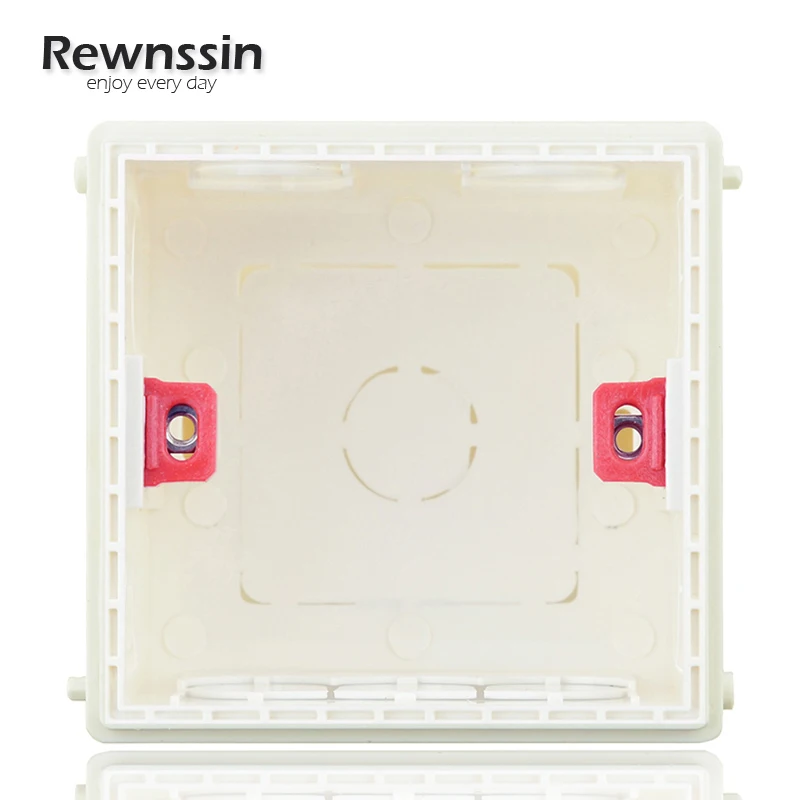 

Rewnssin Electrical Back Boxes,86 Type Junction Box,Built-in Mounting Box,Wall Switch Socket Accessories,Plastic Materialsx Box