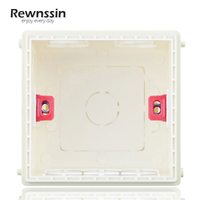 Rewnssin Electrical Back Boxes,86 Type Junction Box,Built-in Mounting Box,Wall Switch Socket Accessories,Plastic Materialsx Box