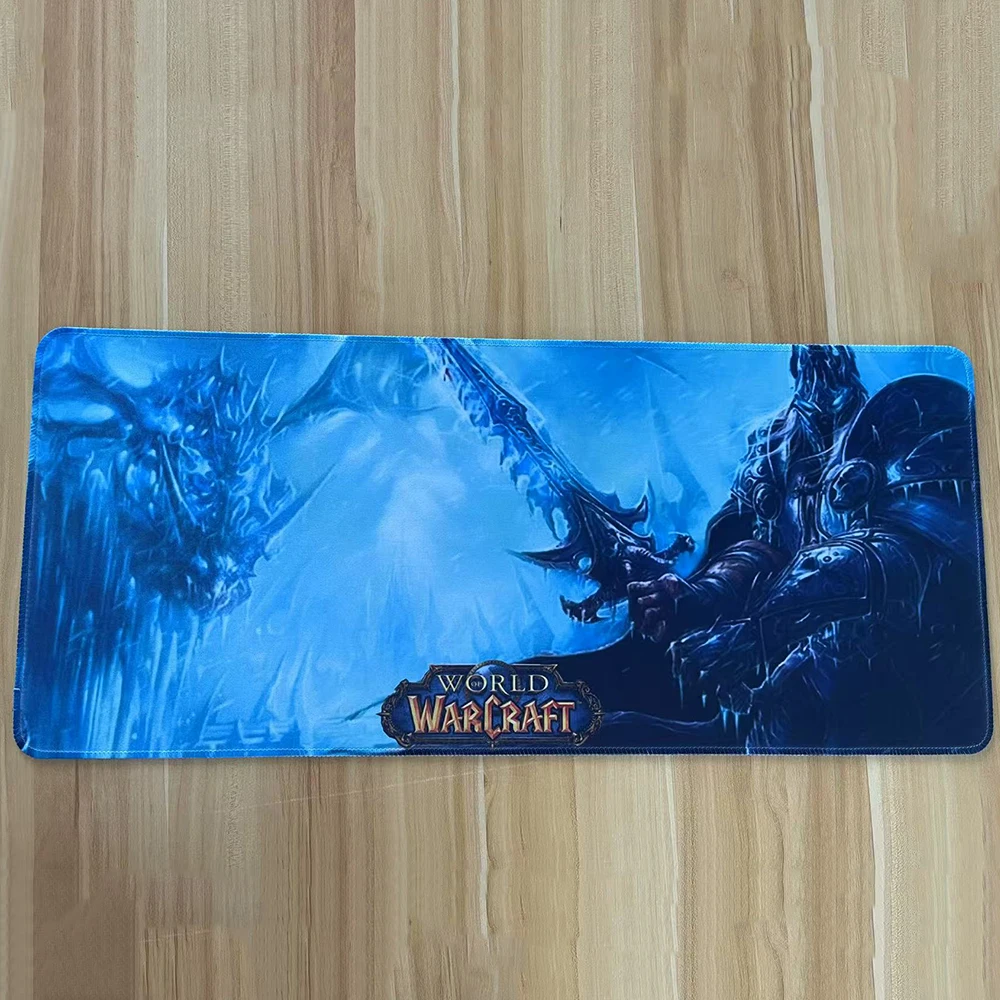 Alfombrilla de ratón de goma con estampado HD de World Of Warcraft, alfombrilla grande de 80x40cm, para Pc, escritorio, WOW, Xxl