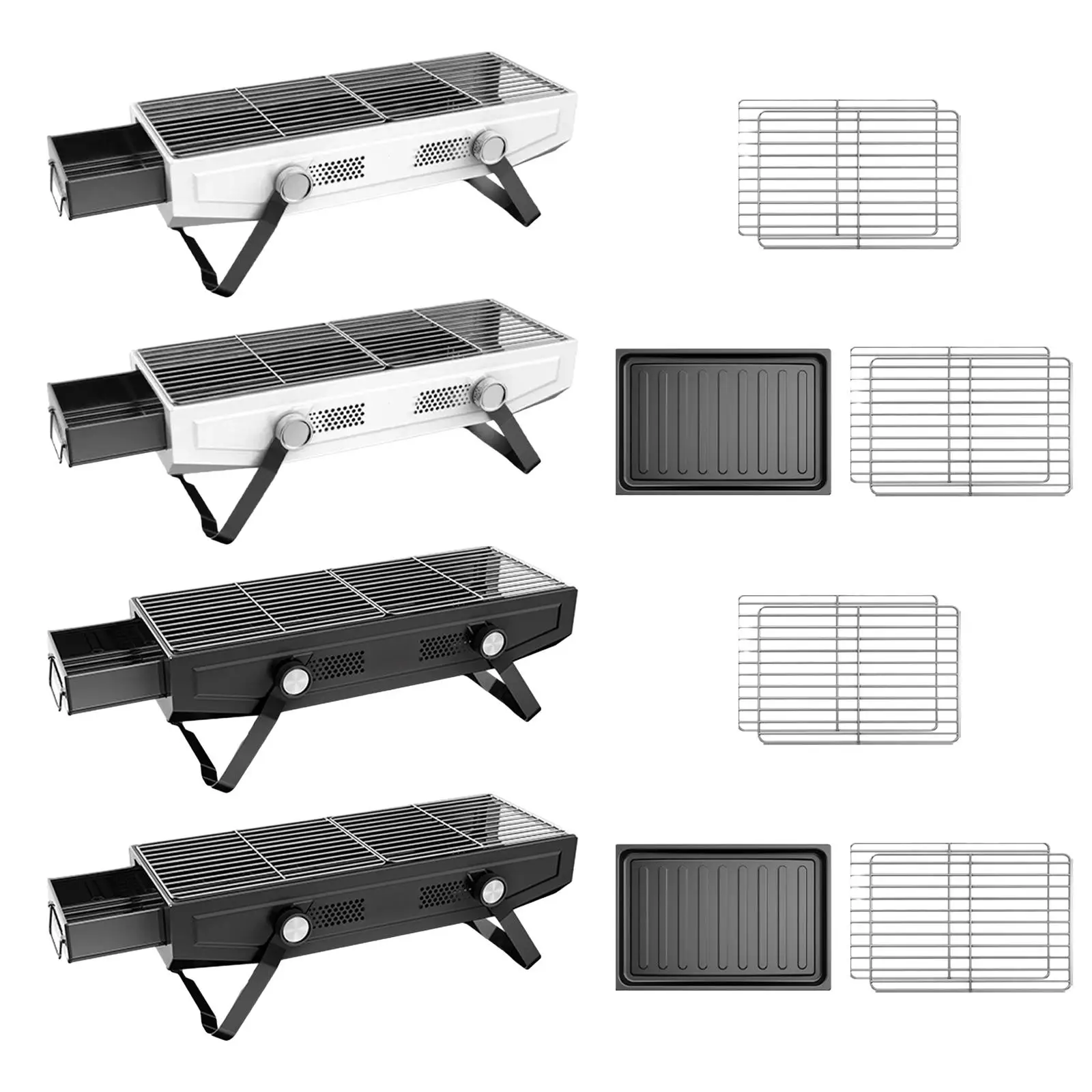 الشواء التخييم شواء الفحم شواء موقد الخشب حرق للطي شواء للفناء المشي لمسافات طويلة الظهر الرحلات ساحة #2