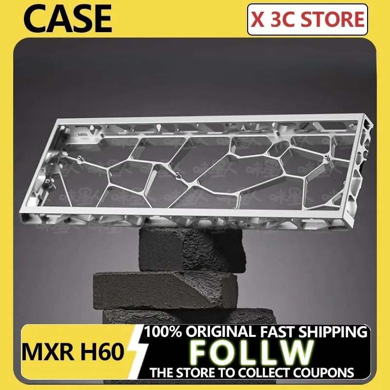 

MXR H60 полый корпус механической клавиатуры из алюминиевого сплава, индивидуальный чехол для игровой клавиатуры для Wooting60 Mad60 Win60 GH60 ПК в подарок