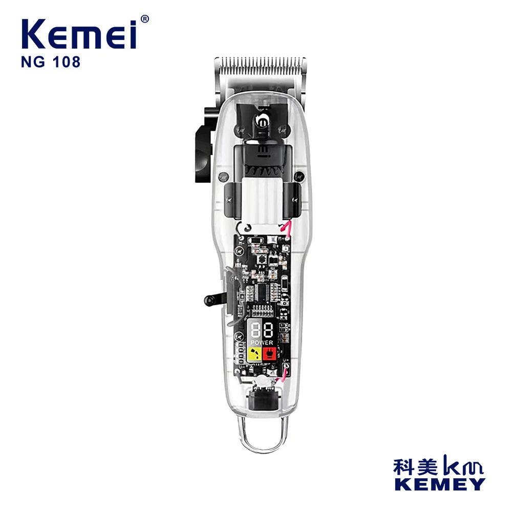 

Kemei Men's Haircut Machine Oil Head Carving Electric Push Shear Rechargeable New Hair Clipper Man Shaver Trimmer For Men Barber