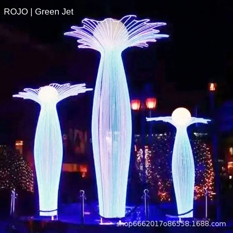 Magical PVC Landscape Lights Tree Life Scenic Park Lighting Municipal Engineering Christmas Festival Decor Interactive Color