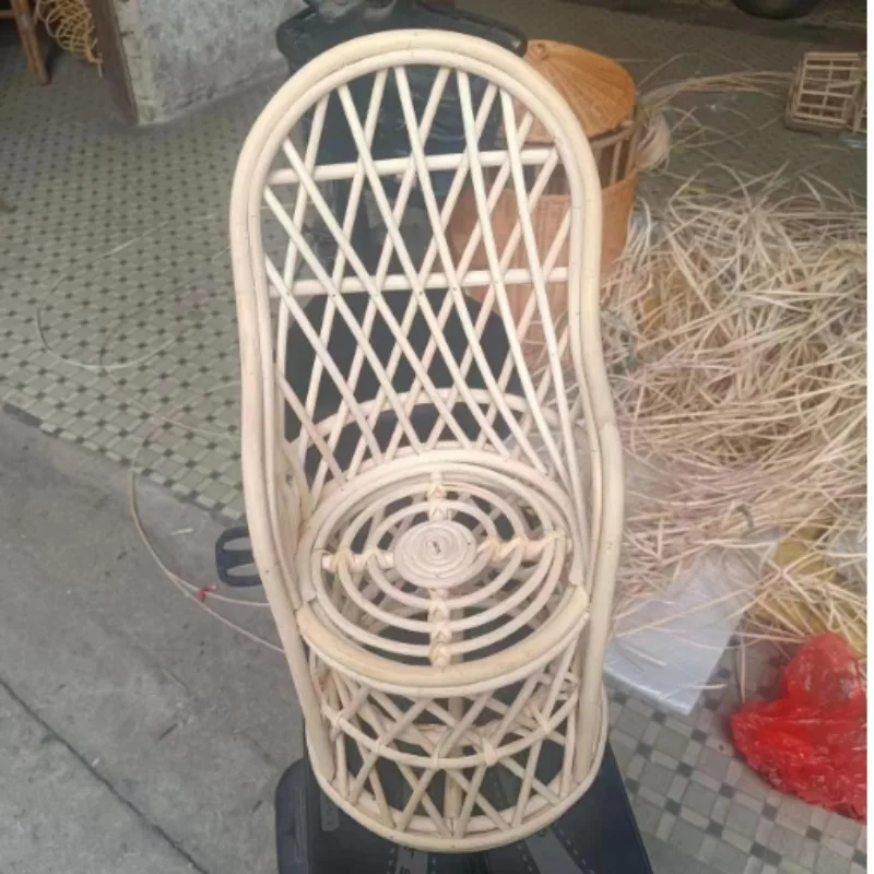 수제 빈티지 대나무 의자 신생아 사진 소품-유니섹스 아기 침대 및 포즈 액세서리 아기 소년&소녀 사진 촬영용