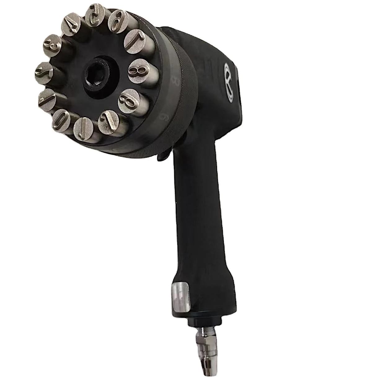 

Rotary Pneumatic Impact Marking Machine Metal Plate Coder Marker 0-9numbers to Impact Information Onto a Cylinder Car Repair