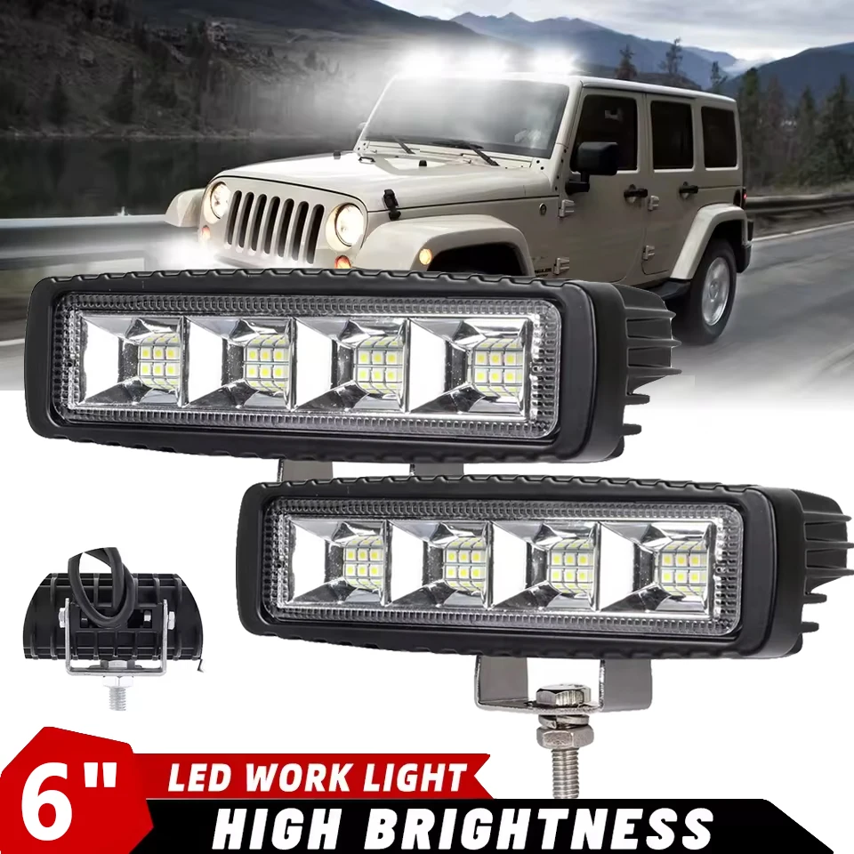 

Car White LED Bar High Bright Worklight 9-36V LED Combo Beam For Offroad SUV ATV Boat Truck Night Driving Headlights Fog Lamp