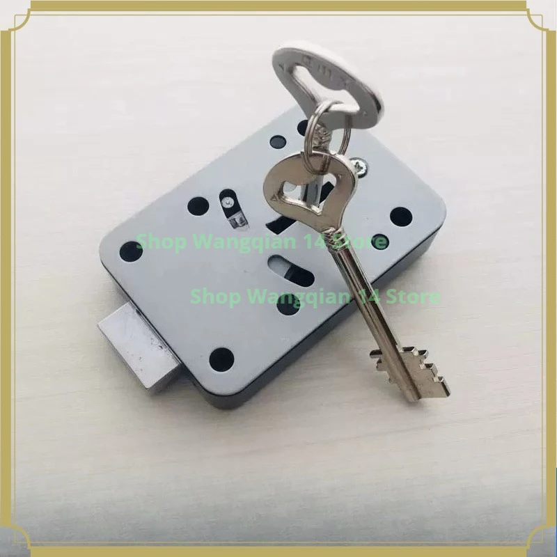1PC Flag Rod Blade Lock Vault Door Money Box Mechanical Safe Lock Replacement with 2 Keys