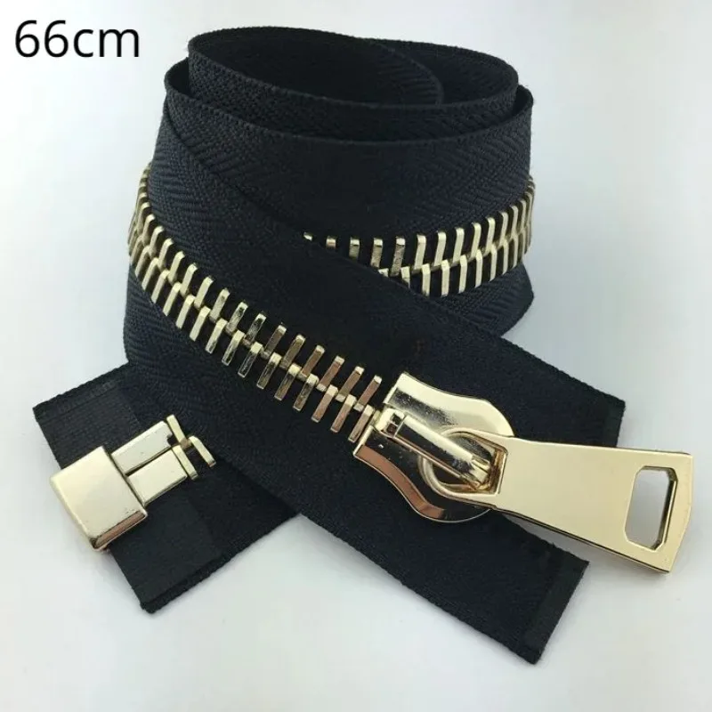 15# 60 To 100cm Oversize Luxury Metal Zipper Black White for Jacket Formal Dress Coat Clothing Decoration Sewing Accessories