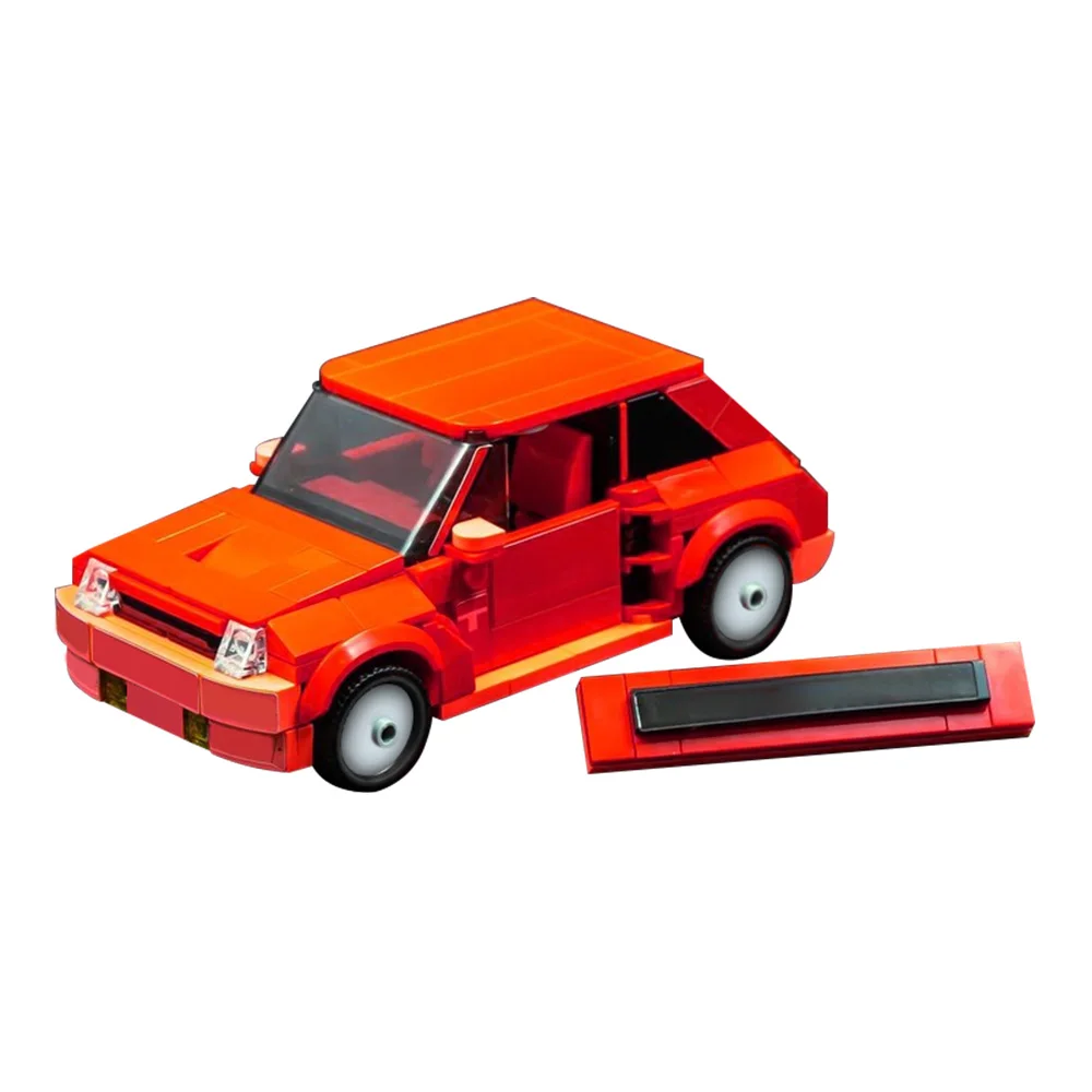 

Gobricks MOC Renaults 5 Turbo Building Blocks Model Renaults 5 Turbo Red Racing Bricks Assembly Toys Kids DIY Birthday Gifts