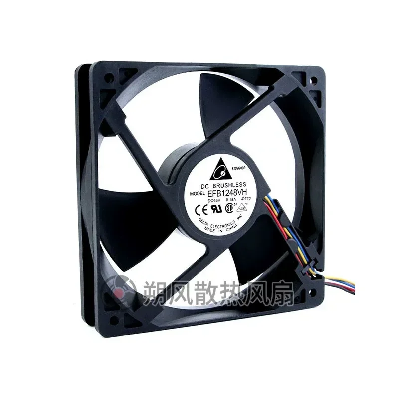 for Original Delta EFB1248VH 12025 48V 0.15A Three Wire With Detection Cooling Fan