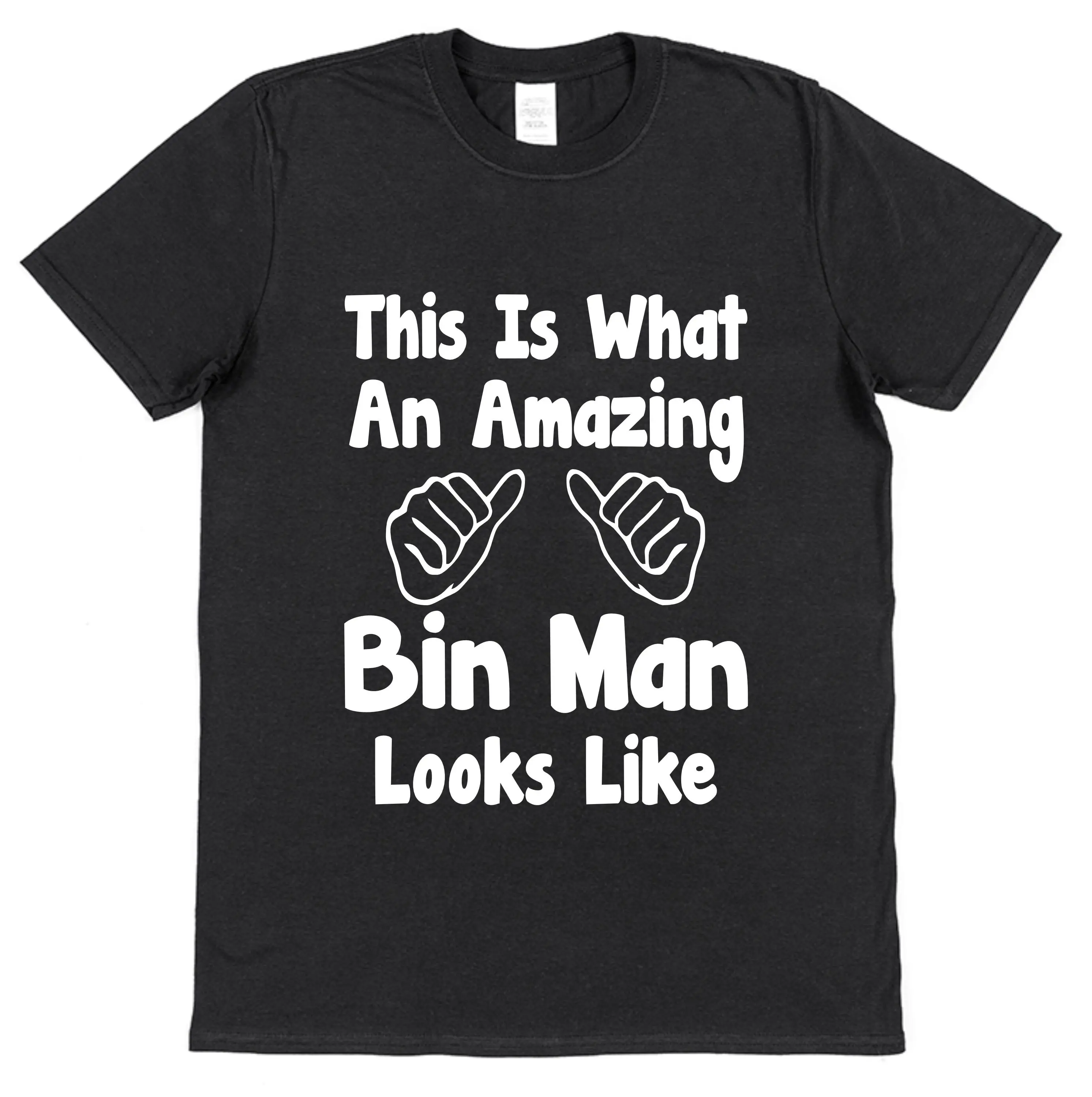 Amazing Bin Man T Shirt for Refuse Collector Street Cleansing Council Worker Skip Hire Dad Father's Day Christmas Husband